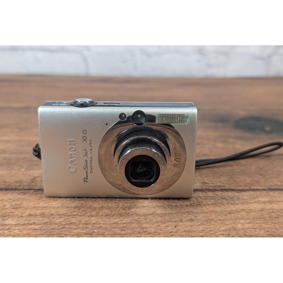 TESTED CANON IXUS 80 IS IXUS80 8.0MP Digital photo Camera Silver PC1271 SD1100 - Picture 2 of 8